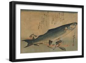 Striped Mullet-Ando Hiroshige-Framed Art Print