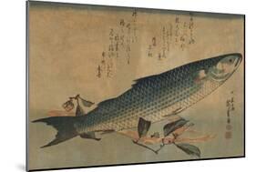 Striped Mullet-Ando Hiroshige-Mounted Art Print