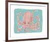 Striped Octopus-Katrien Soeffers-Framed Giclee Print