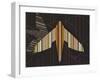 Striped Paper Planes-Belen Mena-Framed Giclee Print