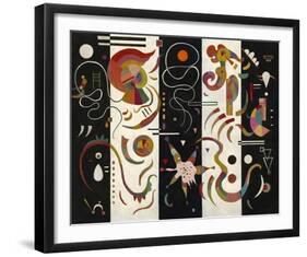 Striped (Raye)-Wassily Kandinsky-Framed Giclee Print