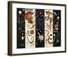 Striped (Raye)-Wassily Kandinsky-Framed Giclee Print