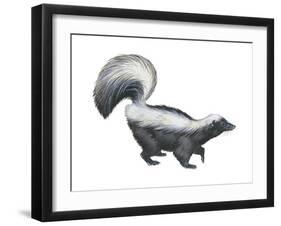 Striped Skunk (Mephitis Mephitis), Mammals-Encyclopaedia Britannica-Framed Art Print