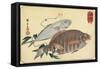 Striped Snapper and Horse Mackerel, Early 19th Century-Utagawa Hiroshige-Framed Stretched Canvas