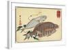 Striped Snapper and Horse Mackerel, Early 19th Century-Utagawa Hiroshige-Framed Giclee Print