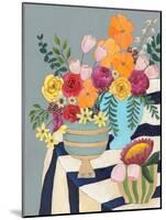 Striped Tablecloth I-Regina Moore-Mounted Art Print