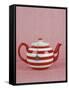 Striped Teapot with Tea Ball-Sara Danielsson-Framed Stretched Canvas