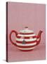 Striped Teapot with Tea Ball-Sara Danielsson-Stretched Canvas