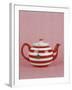 Striped Teapot with Tea Ball-Sara Danielsson-Framed Photographic Print