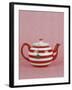 Striped Teapot with Tea Ball-Sara Danielsson-Framed Photographic Print