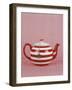 Striped Teapot with Tea Ball-Sara Danielsson-Framed Photographic Print