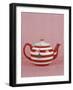 Striped Teapot with Tea Ball-Sara Danielsson-Framed Photographic Print