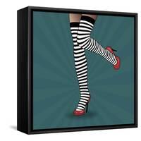 Striped Tights 2-Mark Ashkenazi-Framed Stretched Canvas