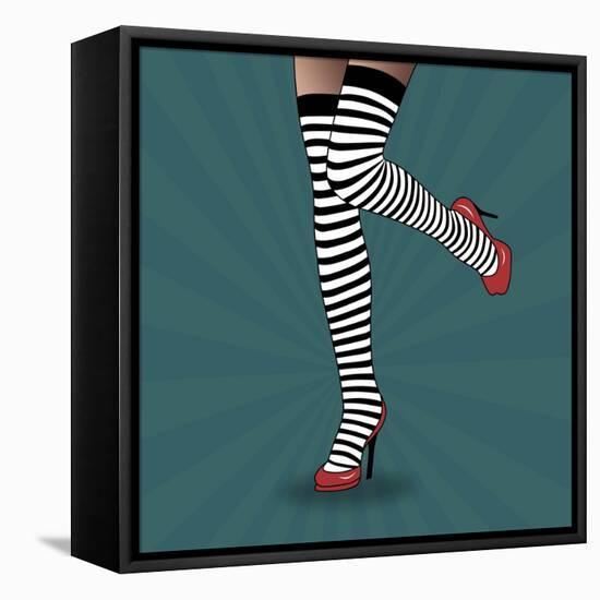 Striped Tights 2-Mark Ashkenazi-Framed Stretched Canvas