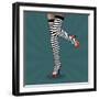 Striped Tights 2-Mark Ashkenazi-Framed Giclee Print