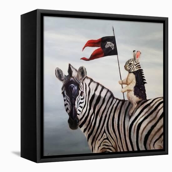 Striped Warrior-Lucia Heffernan-Framed Stretched Canvas