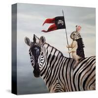 Striped Warrior-Lucia Heffernan-Stretched Canvas