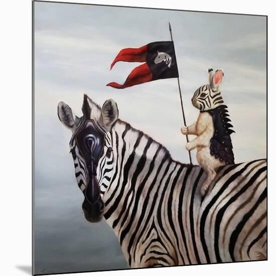 Striped Warrior-Lucia Heffernan-Mounted Premium Giclee Print