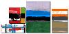 Stripes and Squares-NaxArt-Stretched Canvas