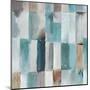 Stripes of Teal I-Tom Reeves-Mounted Art Print