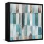 Stripes of Teal II-Tom Reeves-Framed Stretched Canvas