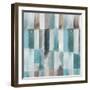 Stripes of Teal II-Tom Reeves-Framed Art Print