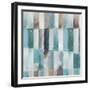 Stripes of Teal II-Tom Reeves-Framed Art Print