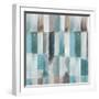 Stripes of Teal II-Tom Reeves-Framed Art Print