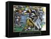 Strive - Football-Bill Hall-Framed Stretched Canvas