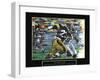 Strive - Football-Bill Hall-Framed Art Print