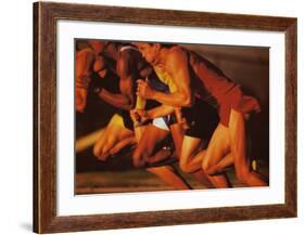 Strive: Racing-null-Framed Art Print