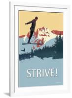 Strive!-null-Framed Art Print