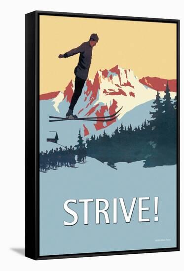 Strive!-null-Framed Stretched Canvas