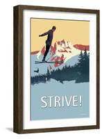 Strive!-null-Framed Art Print