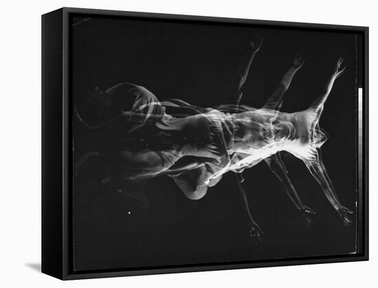 Stroboscopic Image of Dancer Ethel Butler of the Martha Graham Dance Group Performing,-Gjon Mili-Framed Stretched Canvas