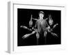 Stroboscopic Image of Juggler Stan Cavenaugh Juggling Tenpins-Gjon Mili-Framed Photographic Print