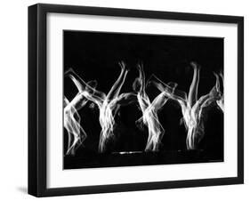 Stroboscopic Image of Tumbling Sequence Performed by Danish Men's Gymnastics Team-Gjon Mili-Framed Photographic Print