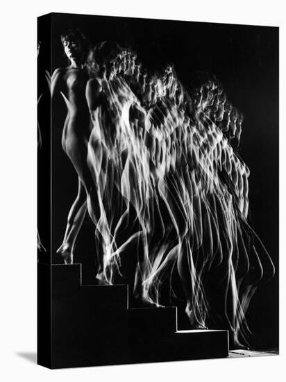 Stroboscopic Study of a Nude Descending Staircase-Gjon Mili-Stretched Canvas
