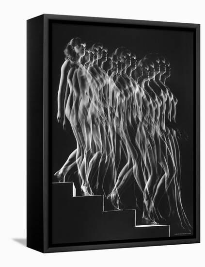 Stroboscopic Study of a Nude Descending Staircase-Gjon Mili-Framed Stretched Canvas