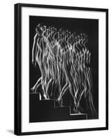 Stroboscopic Study of a Nude Descending Staircase-Gjon Mili-Framed Photographic Print