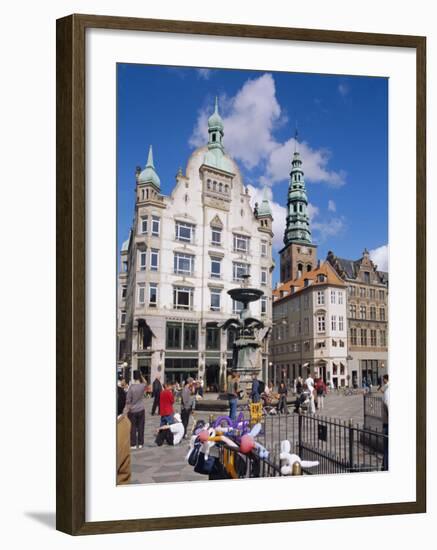 Stroget, Copenhagen, Denmark, Europe-Charles Bowman-Framed Photographic Print