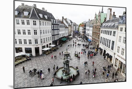 Stroget, the Main Pedestrian Shopping Street, Copenhagen, Denmark, Scandinavia, Europe-Yadid Levy-Mounted Photographic Print