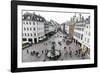 Stroget, the Main Pedestrian Shopping Street, Copenhagen, Denmark, Scandinavia, Europe-Yadid Levy-Framed Photographic Print