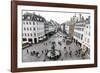 Stroget, the Main Pedestrian Shopping Street, Copenhagen, Denmark, Scandinavia, Europe-Yadid Levy-Framed Photographic Print