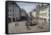 Stroget, the Main Pedestrian Shopping Street, Copenhagen, Denmark, Scandinavia, Europe-Yadid Levy-Framed Stretched Canvas