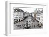 Stroget, the Main Pedestrian Shopping Street, Copenhagen, Denmark, Scandinavia, Europe-Yadid Levy-Framed Photographic Print