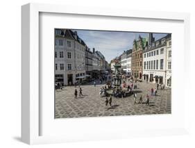 Stroget, the Main Pedestrian Shopping Street, Copenhagen, Denmark, Scandinavia, Europe-Yadid Levy-Framed Photographic Print