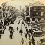 Queen Street, Hong Kong, China, 1896-Strohmeyer and Wyman-Stretched Canvas