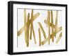 Strokes Gold II-Ellie Roberts-Framed Art Print