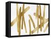 Strokes Gold II-Ellie Roberts-Framed Stretched Canvas